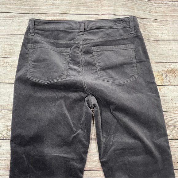 Talbots Grey Velvet Straight Leg Pants - Picture 4 of 8